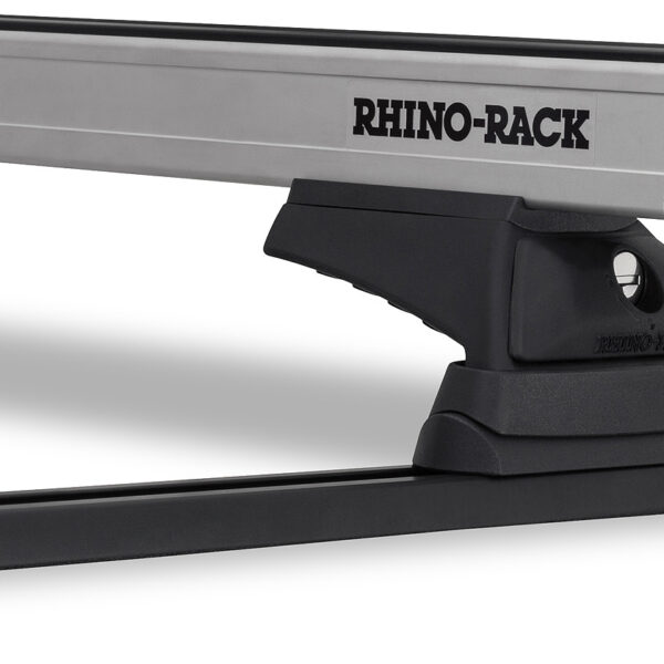 Kit 2 barres de toit noire Vortex avec pieds RCL Trackmount Heavy Duty Toyota Lexcen 1989-1997