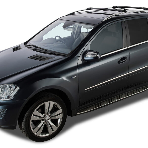 Kit 2 barres de toit noire Vortex montage StealthBar Mercedes Benz M Class W164 2005-2012