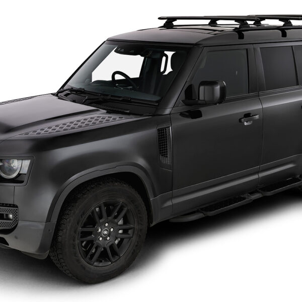 Kit 3 barres de toit noire 1370mm Vortex avec pieds RX Land Rover Defender II 130 L663 2023-