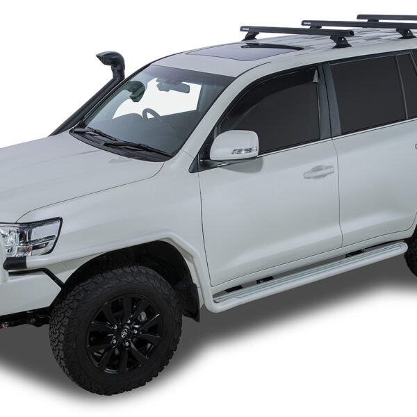 Kit 3 barres de toit noire 1375mm Heavy Duty avec pieds RCH Toyota Land Cruiser série 200 2007-2021