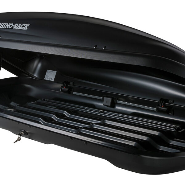 MasterFit Roof Box 370L (Black) Rhino Rack