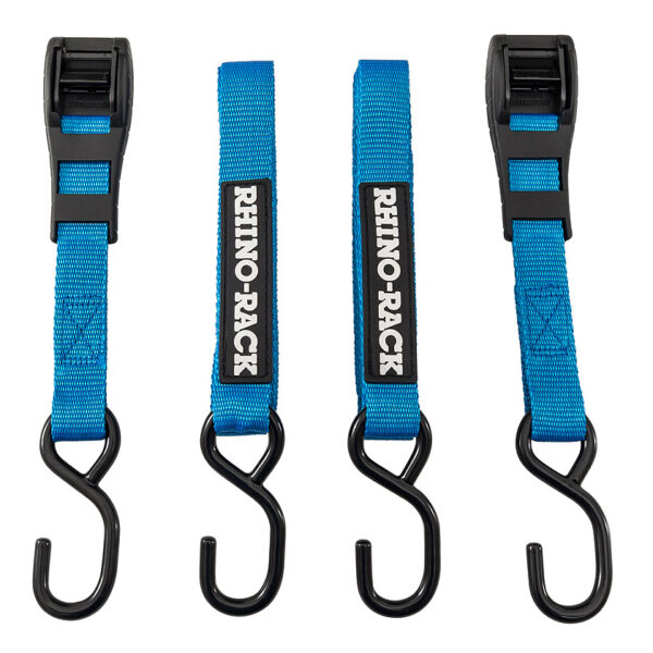 Paire sangles à came bleue 3m avec crochets Rhino Rack