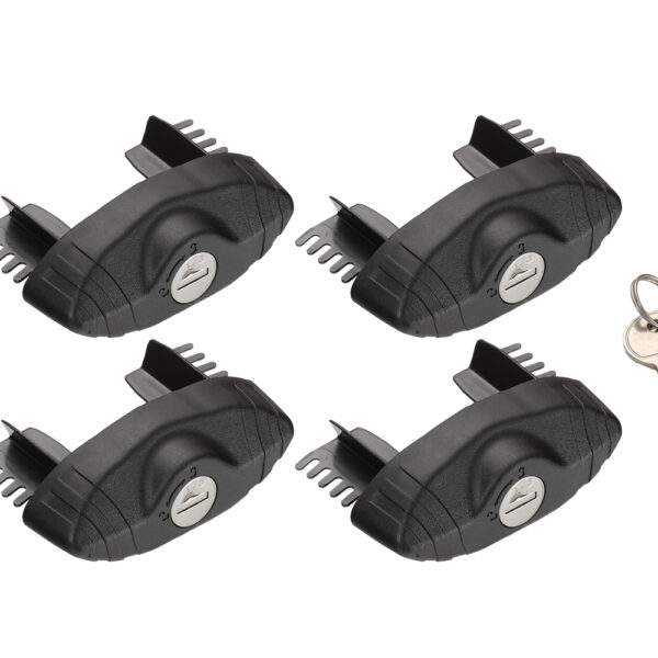 Kit 4 embouts verrouillables à clé pour barres Vortex