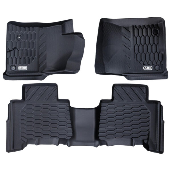 FLOOR MATS FRONT AND REAR SET SUITS PRADO 120