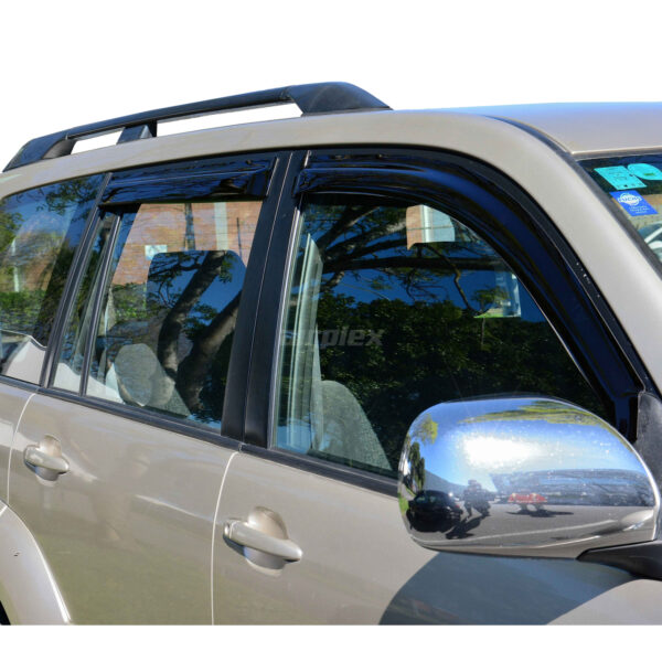 Jeu 4 déflecteurs de vitre avant et arrière Airplex KDJ120 - montage collé