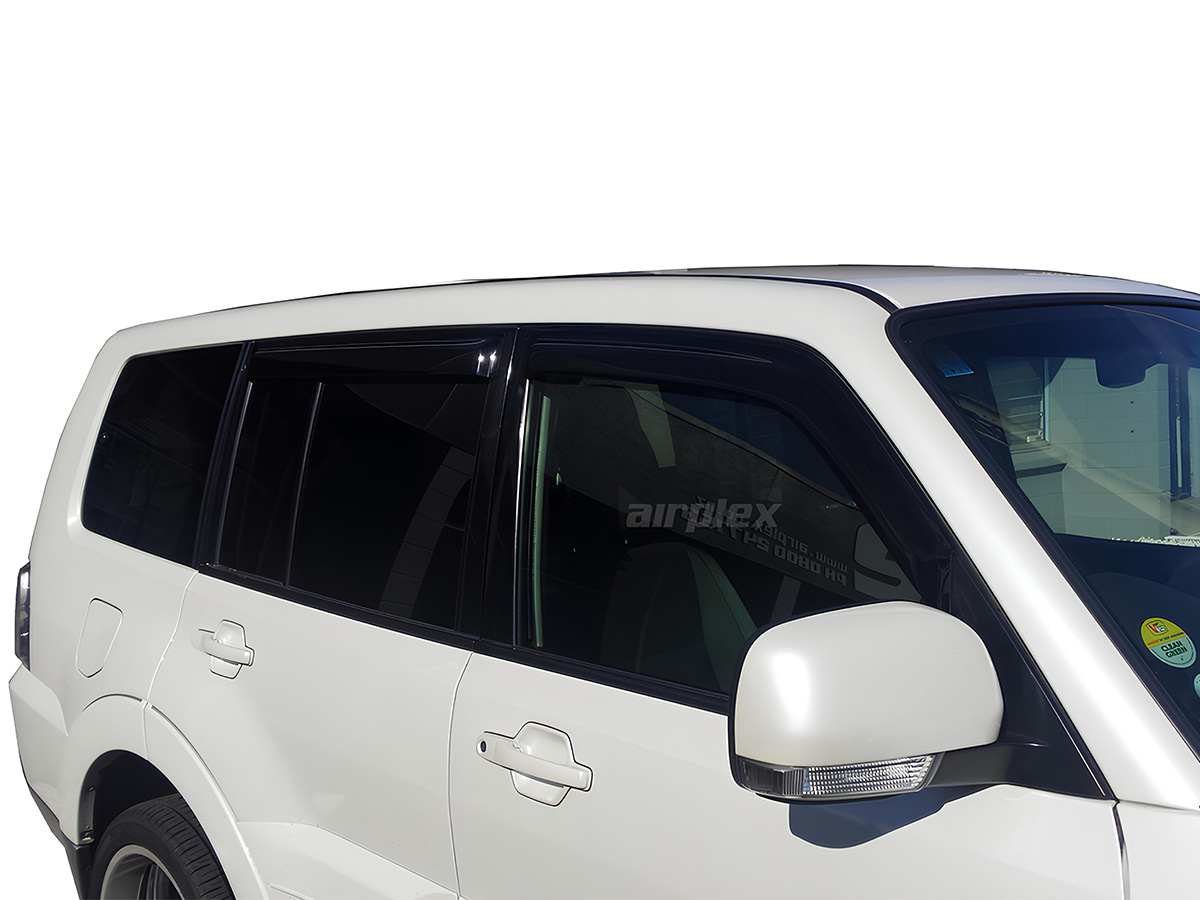 Jeu 4 déflecteurs de vitre avant et arrière Mitsubishi Pajero 2 – Image 3