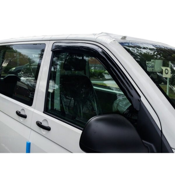 Jeu de 2 déflecteurs de vitre avant pour VW Transporter T5 T6 T6.1 - montage collé