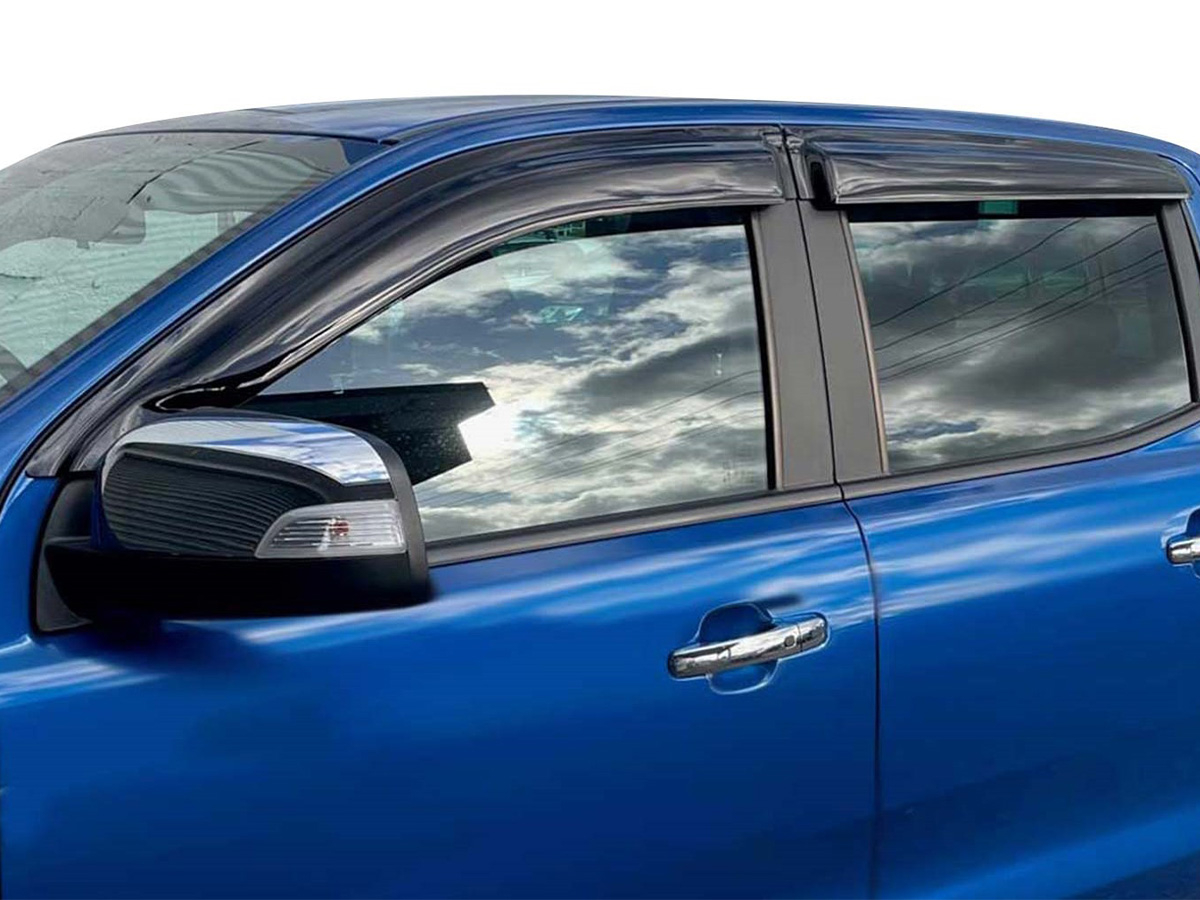Jeu 4 déflecteurs vitre avant et arrière Ford Ranger T6 T7 T8
