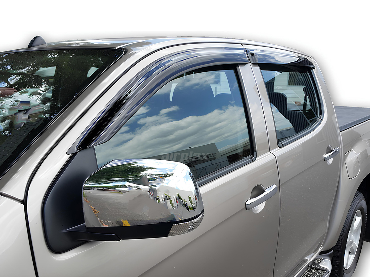 Jeu 4 déflecteurs vitre avant arrière Isuzu Dmax 2012-2020