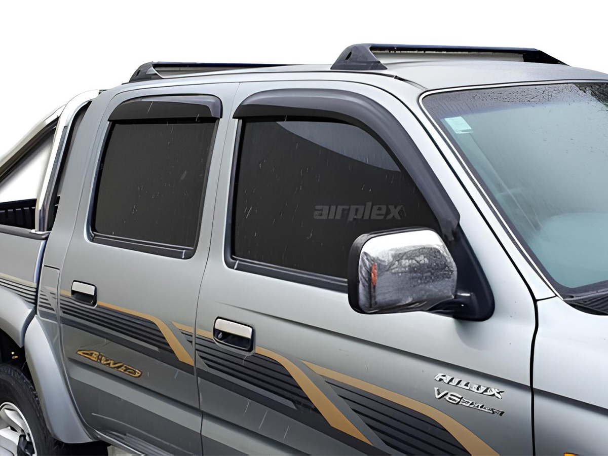 Jeu 4 déflecteurs vitre avant et arrière Toyota Hilux 1998-2004 – Image 2