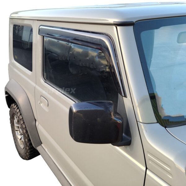 Jeu 2 déflecteurs de vitre avant Jimny après 2018 - montage collé