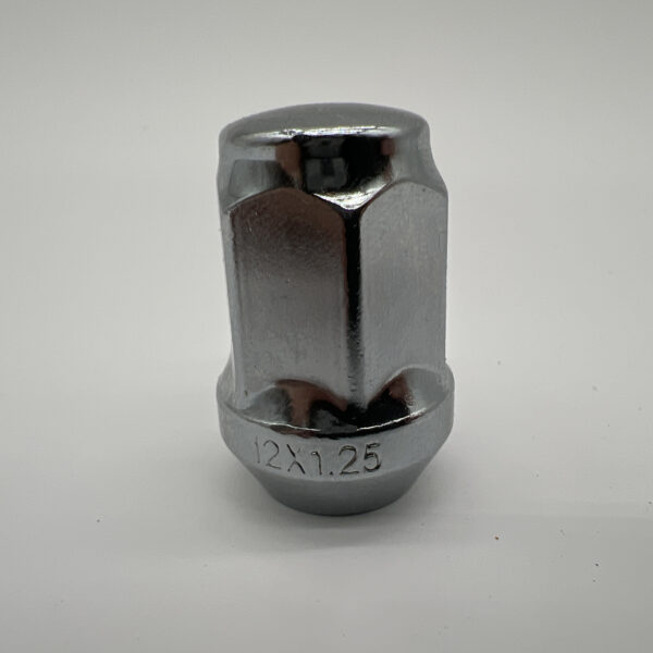Ecrou de roue chromé 12x125 - Hex 19mm - Cône 60° - L35mm N4-Offroad