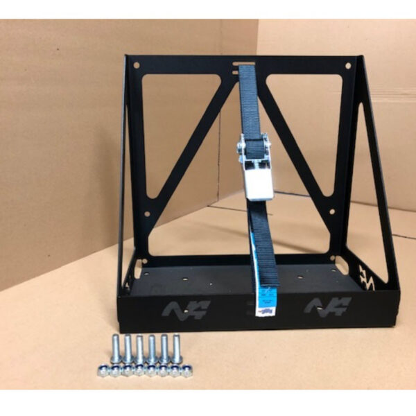 Support en acier de jerrycan 20l universel - avec sangle de maintient et kit de montage N4-Offroad