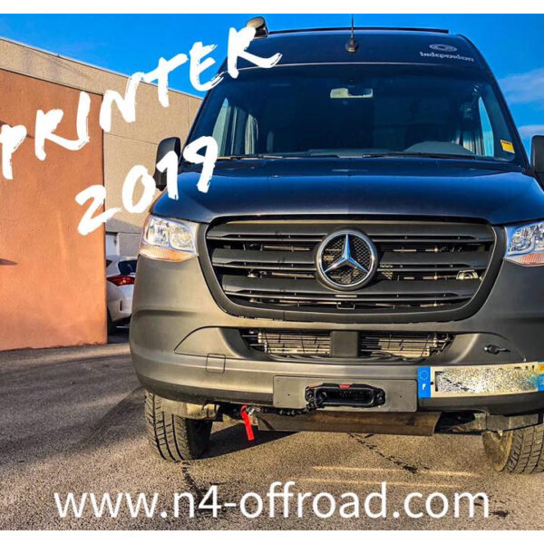 Platine treuil intégrée pare-chocs Sprinter W906 W907 double ventilateur N4-Offroad