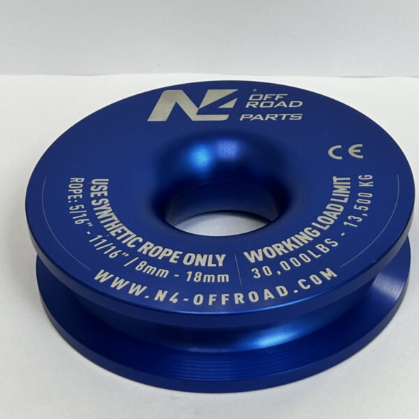 Anneau de treuillage 13.5T en aluminium anodisé bleu N4-Offroad