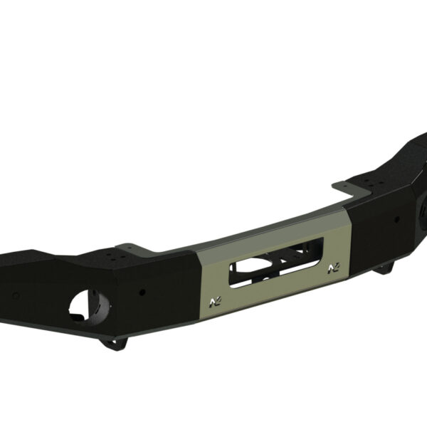 Pare-choc Avant acier Wrangler JL platine treuil intégrée banane longue N4-Offroad