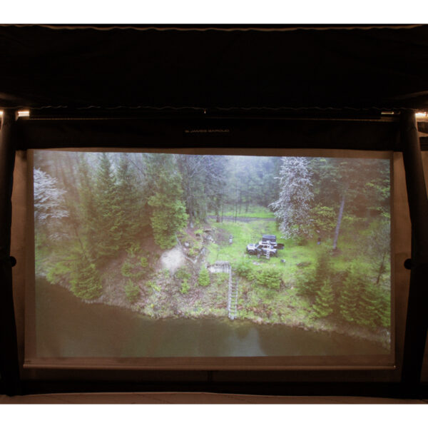 Ecran de projection intérieur de tente de toit James Baroud