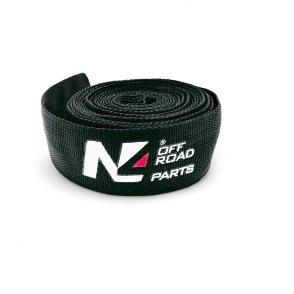 Protection de corde synthétique coté crochet de treuil noire 12mm x 3M N4-Offroad