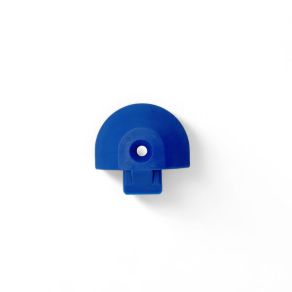 Embout plastique bleu pour rail Aero semi circulaire
