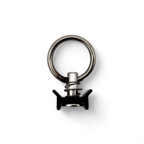 Pion simple arrimage Aero noir avec anneau 1500Kg