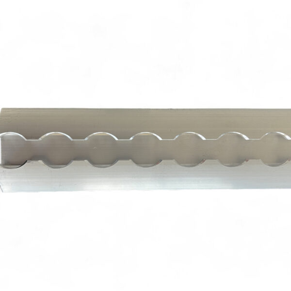 Rail arrimage Aero semi circulaire aluminium anodise 2000m