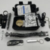 Coffret étanche d'accessoires tactiques et de survie - 18 pièces