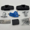 Set de 2 verrous anti effraction porte fourgon Fiat Ducato - 4 Clefs - Anodisage noir