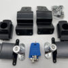 Set de 2 verrous anti effraction portes avant Mercedes Sprinter - 4 Clefs - Anodisage noir