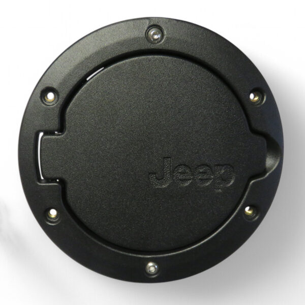 Alternative view of Trappe à carburant en aluminium noir satiné pour Jeep Wrangler JK