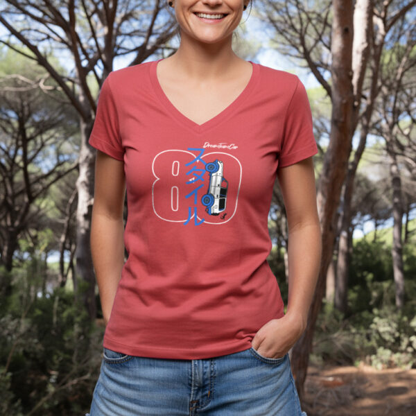 Tshirt femme HDJ80 Dream Team Car corail