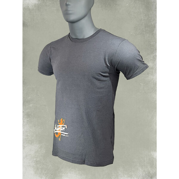 Tshirt homme salamandre orange gris foncé