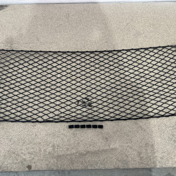 Filet de rangement avec cadre acier noir 960x335mm - avec cavaliers de fixation et vis