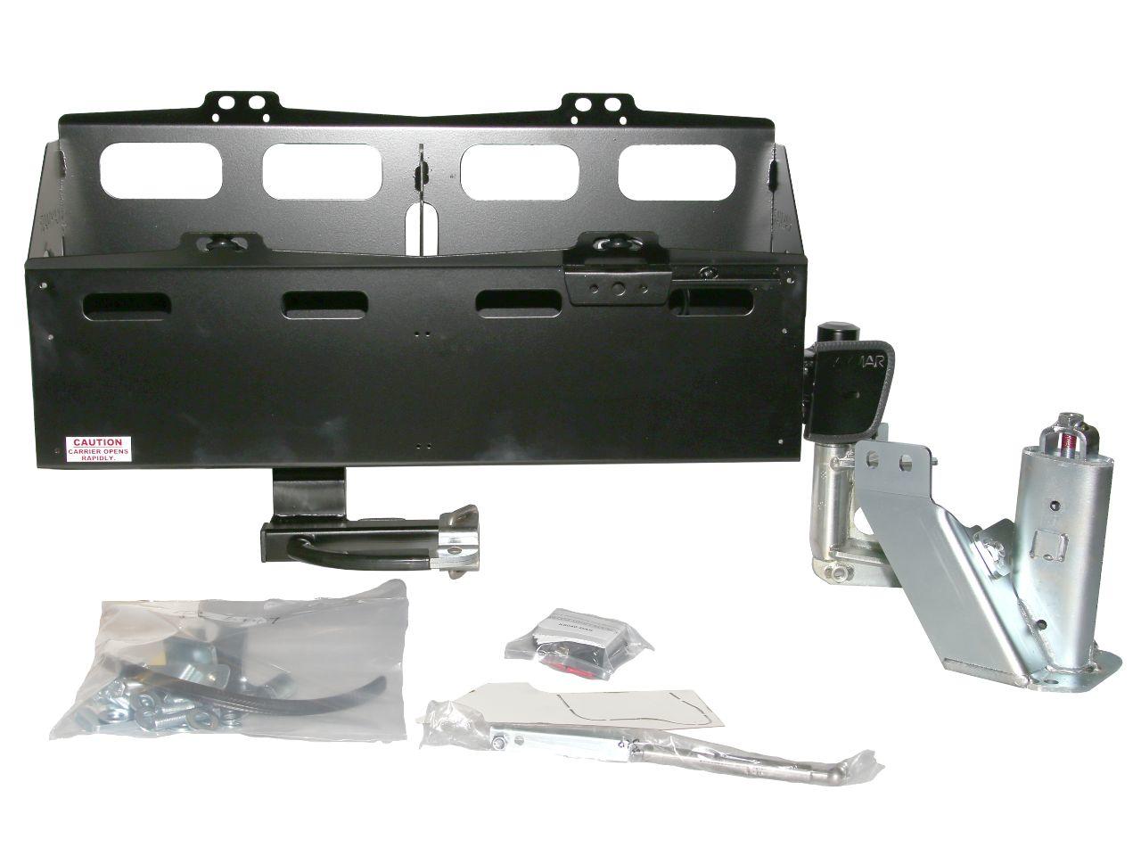 Porte jerrycan double côté droit pour pare chocs arrière Kaymar sur Land Cruiser VDJ200
