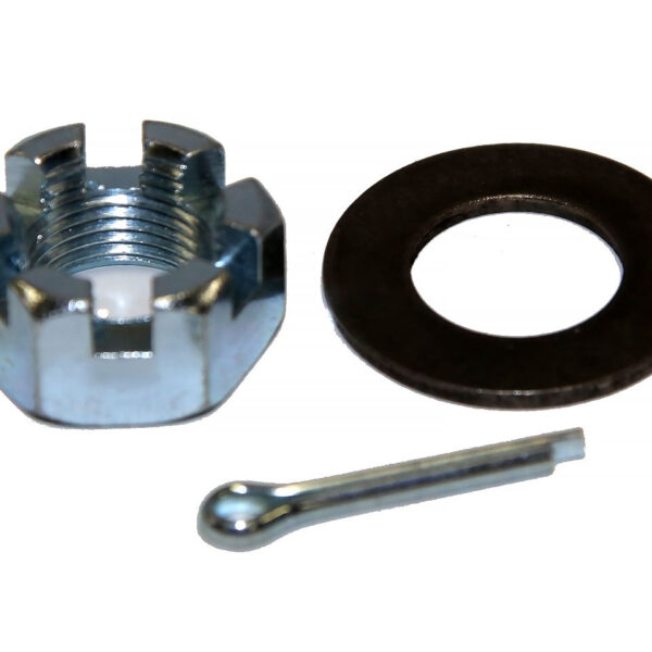 Set écrou rondelle et goupille de pivot pour porte roue arrière Kaymar