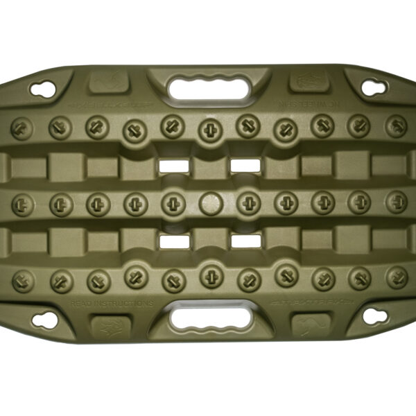 Plaque à sable Maxtrax Jaxbase vert olive - Maxtrax rigide pour appui de cric