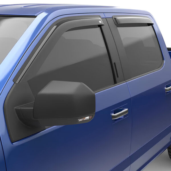 Jeu 4 déflecteurs de vitre avant et arrière EGR Navara D23 - montage collé