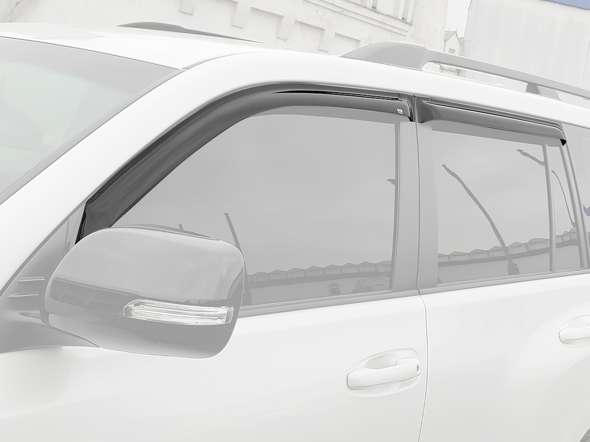 Jeu 4 déflecteurs de vitre avant et arrière EGR KDJ120 - montage collé