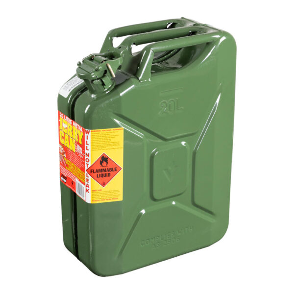 Jerrycan 20L essence métal (colori vert)
