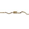 Ligne Inox 3" complète d'échappement après turbo King Brown Toyota Land Cruiser HDJ100