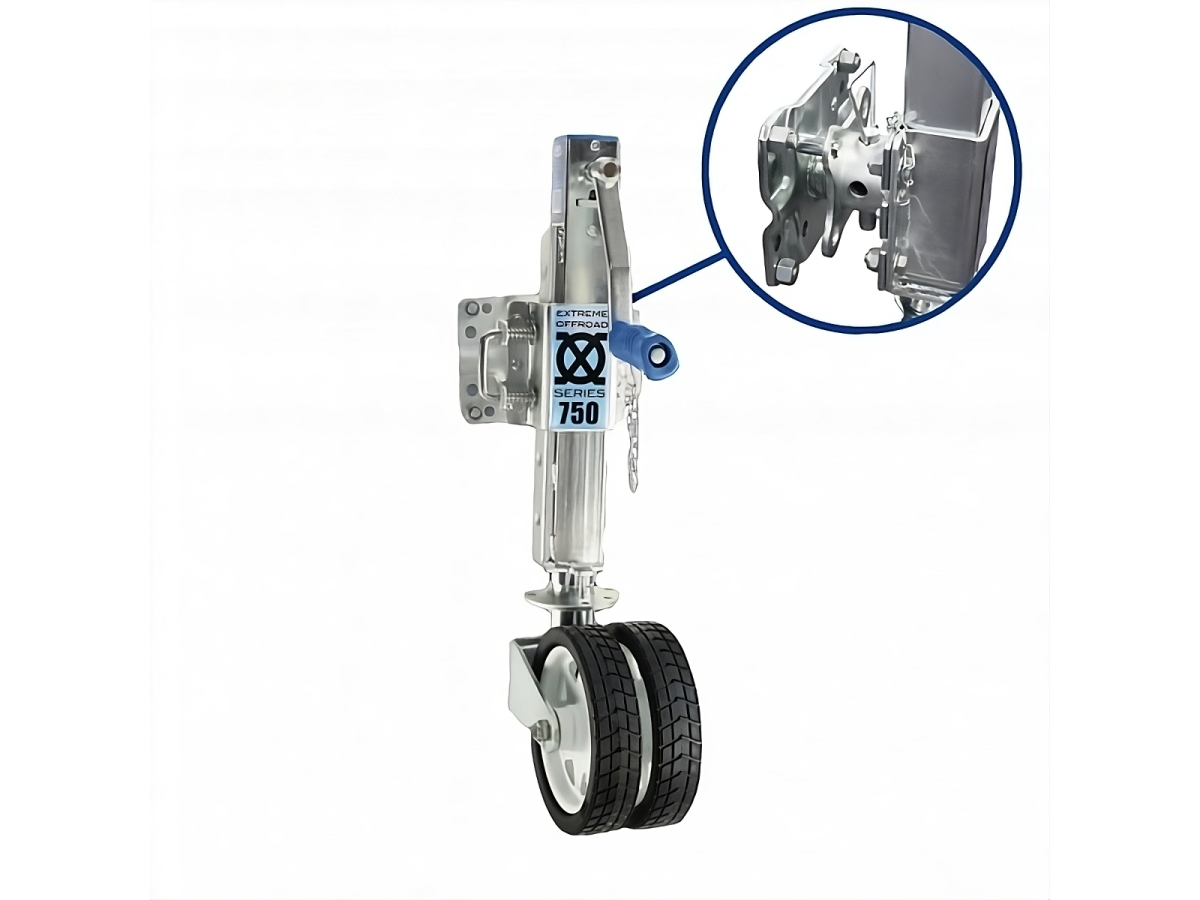 Roue jockey télescopique offroad 750Kg 285-710mm