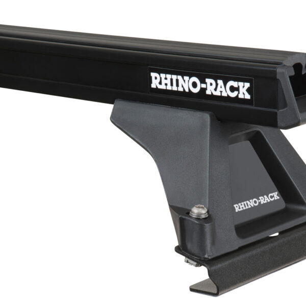 Kit 2 barres de toit milieu/arrière noire 1500mm Heavy Duty avec pieds RLTF Hyundai iLoad 2008-2021