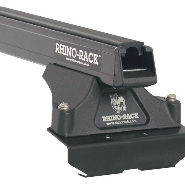 Kit 2 barres de toit noire Heavy Duty 1800mm avec pieds RLTP Fiat Ducato Gen II/III