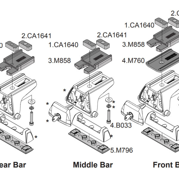 Alternative view of Cales de réhausse pour galerie Pioneer Jeep Wrangler JK RLT600