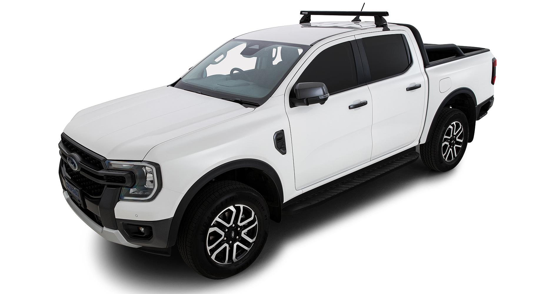 Kit 1 barre de toit arrière Heavy Duty noire 1250mm série 2500 Ford Ranger T9 & Raptor T9 (P703) 2022- – Image 2
