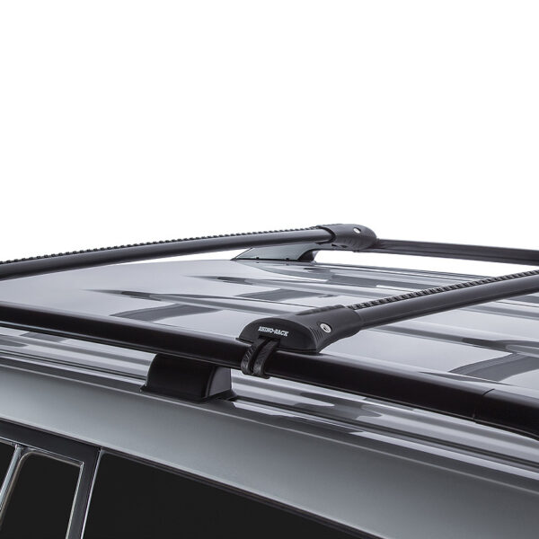 Alternative view of Kit 2 barres de toit noire 965 mm Vortex montage StealthBar Toyota Land Cruiser série 200 2007-2021