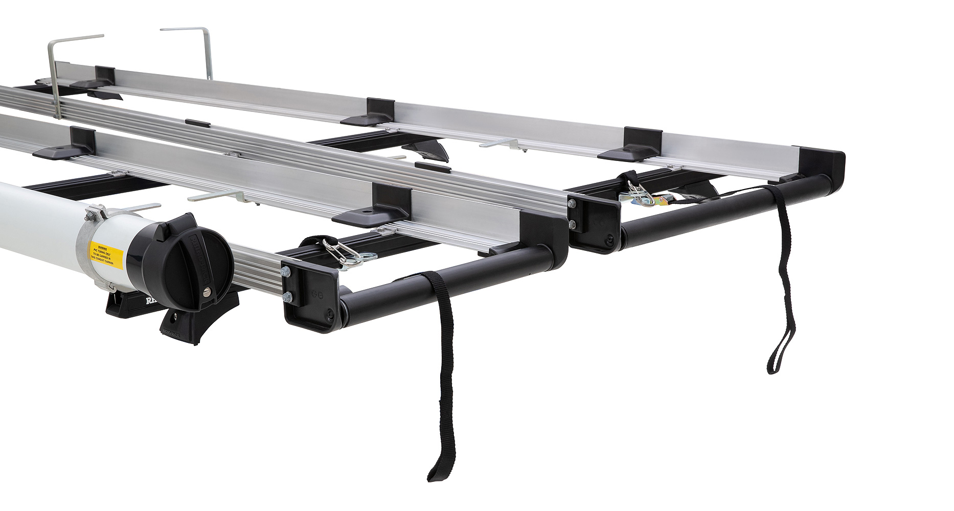 Système de porte-échelle double multi-coulissant 3 0 m avec conduit Toyota Hiace Gen V 2005-2019 – Image 2