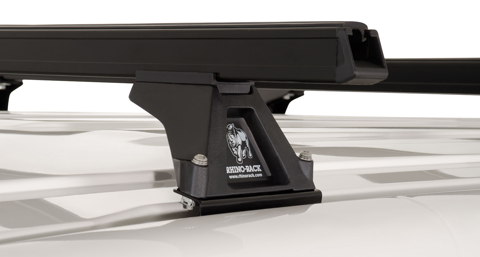 Kit 4 barres de toit noire Heavy Duty 1500mm avec pieds RLTF Volkswagen Caravelle/Multivan/Transporter T5/T6 – Image 2