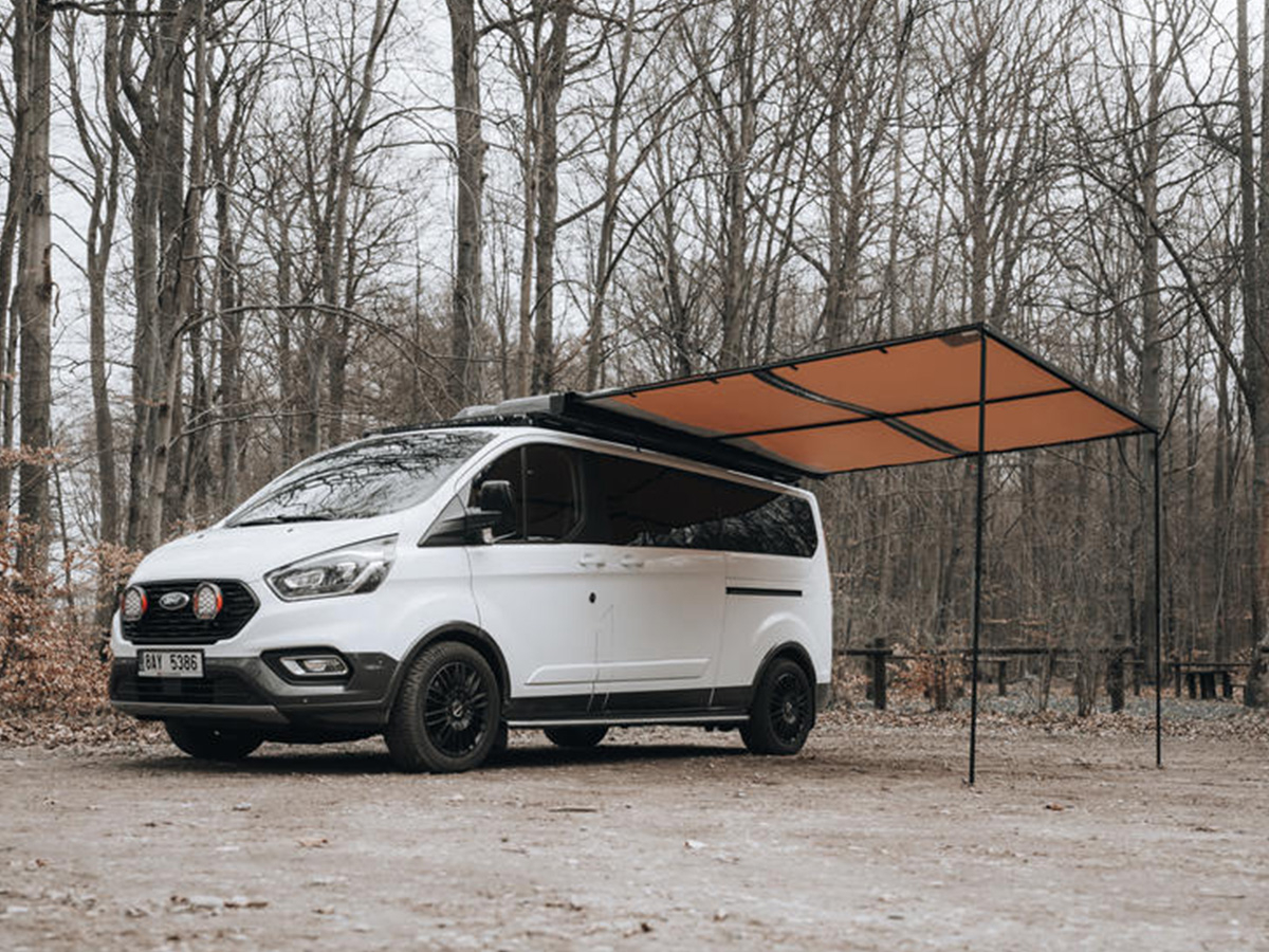 ARB BLK ALUM AWN W/LIGHT 3000 BLACK ED W/ LIGHT