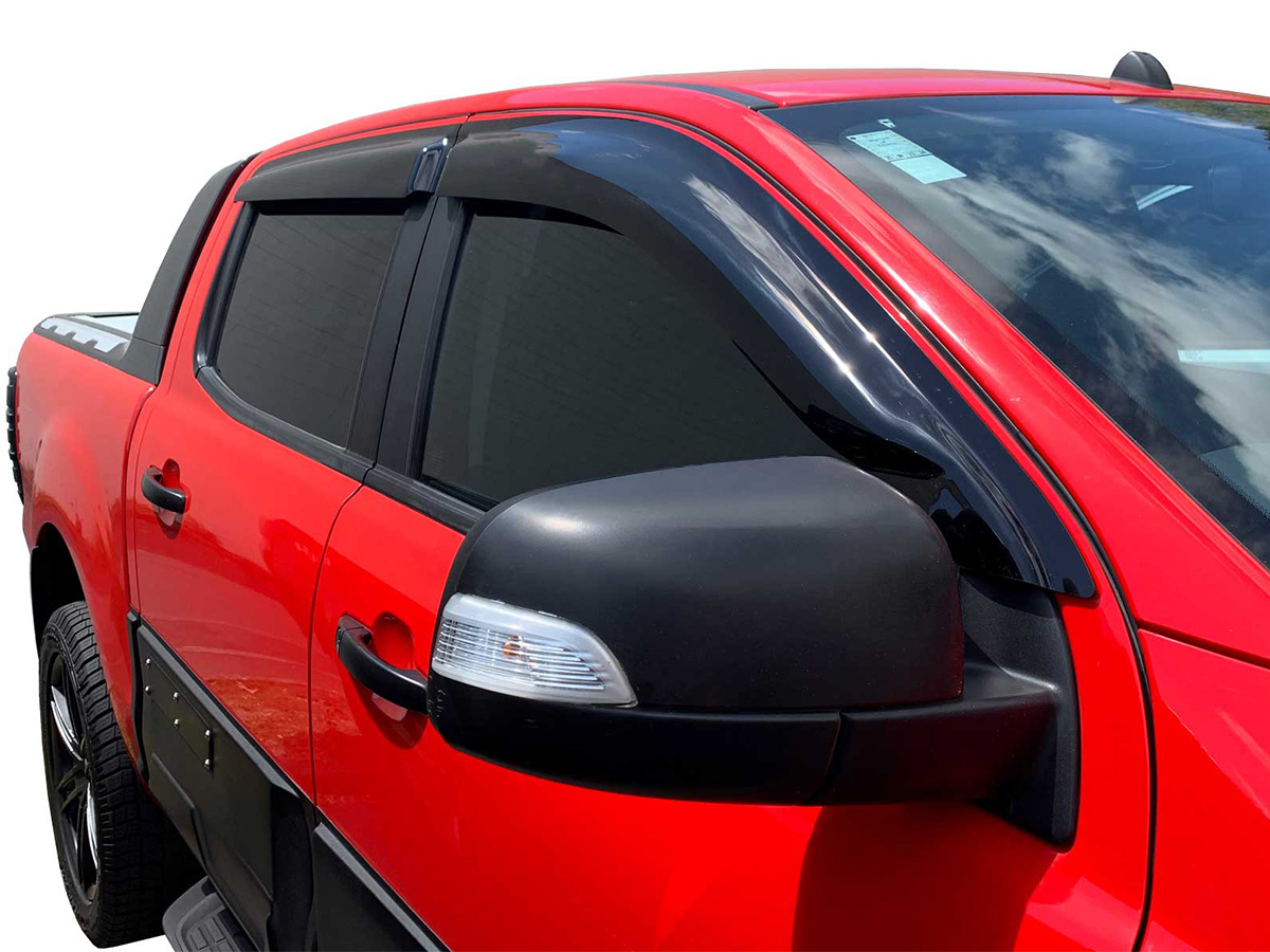 Jeu 4 déflecteurs vitre avant et arrière Ford Ranger T6 T7 T8 – Image 2