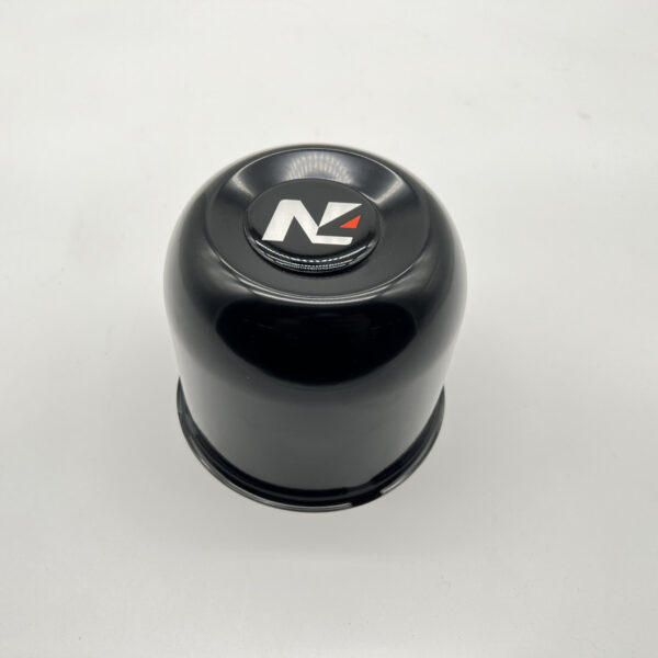 Alternative view of Cache moyeu fermé acier noir pour jantes acier avec centrage 110mm N4-Offroad